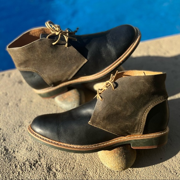 OluKai Two-Tone Leather Chukka Boots - Picture 6 of 16